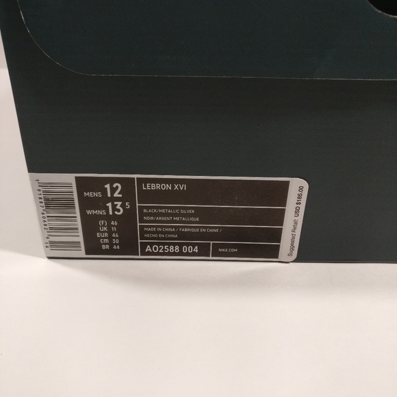 Nike Lebron 16 I Promise Black Metallic Shoes - Picture 8 of 8